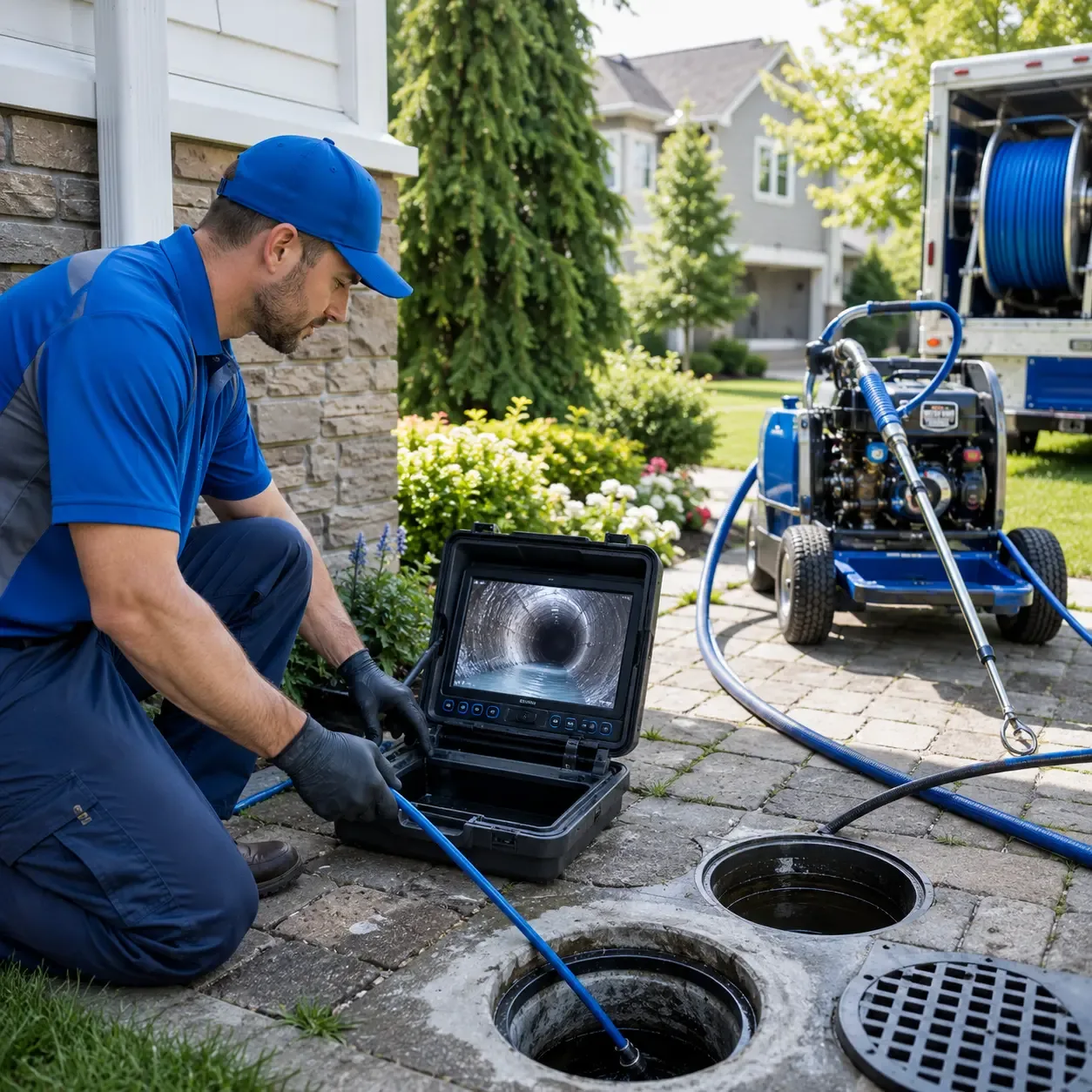 Outdoor drain cleaning professionals serving Freer, TX